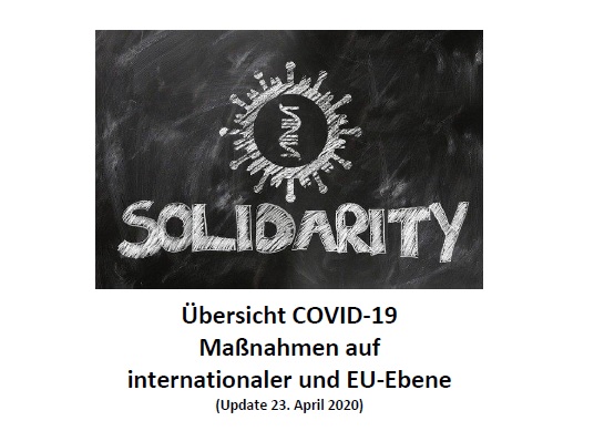 Internationale Solidarität- COVID 19